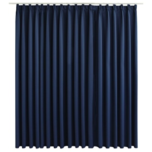 Draperie opacă, albastru, 290 x 245 cm, cu cârlige - Img 2