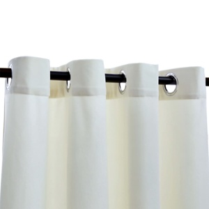 Draperii opace cu inele, 2 buc., crem, 140 x 245 cm, catifea - Img 4