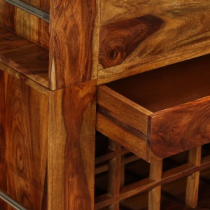 Dulap bar din lemn masiv de sheesham, 85 x 40 x 95 cm - Img 3