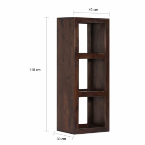 Dulap consolă, 40 x 30 x 110 cm, lemn masiv de acacia - Img 7