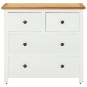 Dulap cu sertare, 80 x 35 x 75 cm, lemn masiv stejar - Img 3