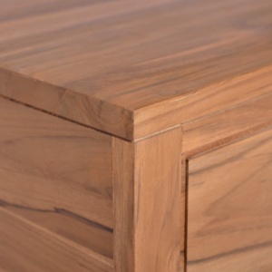 Dulap de baie suspendat, 90 x 45 x 30 cm, lemn masiv de tec - Img 3