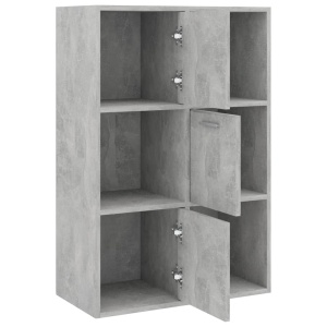 Dulap de depozitare, gri beton, 60 x 29,5 x 90 cm, PAL - Img 5