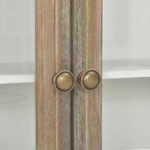Dulap de perete, alb, 49 x 22 x 59 cm, lemn masiv - Img 2