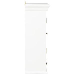 Dulap de perete, alb, 49 x 22 x 59 cm, lemn masiv - Img 8