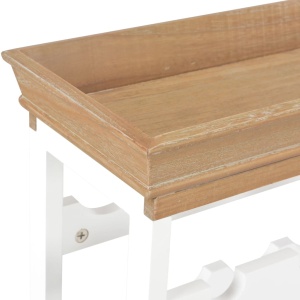 Dulap de vinuri, alb, 70 x 22,5 x 70,5 cm, MDF - Img 5