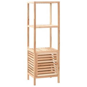 Dulap depozitare baie, 39,5x35,5x123 cm, lemn de nuc masiv