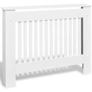 Dulap mască pentru calorifer, 112 cm, MDF alb - Img 2