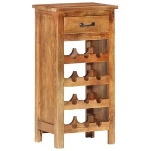 Dulap sticle de vin, 40x30x80 cm, lemn masiv de acacia - Img 11