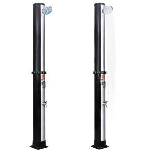 Duș solar de exterior cu cap de duș și robinet, 40 L - Img 3
