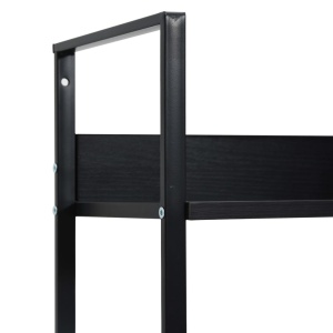 Etajeră cărți cu 5 rafturi, negru, 60 x 27,6 x 158,5 cm, PAL - Img 7