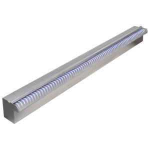 Fântână piscină dreptunghiulară LED-uri 90 cm oțel inoxidabil - Img 3