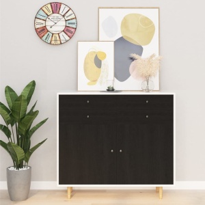 Folii mobilier autoadezive, 2 buc., lemn inchis, 500x90 cm, PVC