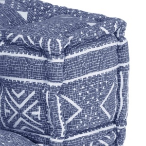 Fotoliu puf modular, indigo, material textil - Img 6