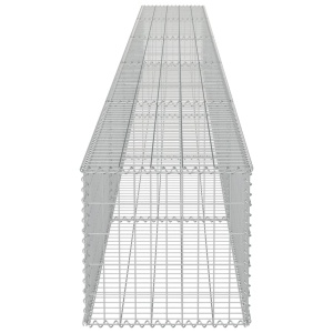 Gabion perete cu capace, 600 x 50 x 50 cm, oțel galvanizat - Img 6