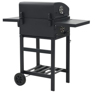 Grătar barbecue cu cărbuni, raft inferior, negru - Img 4