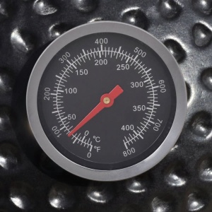 Grătar Kamado cu afumătoare din ceramică 81 cm - Img 2