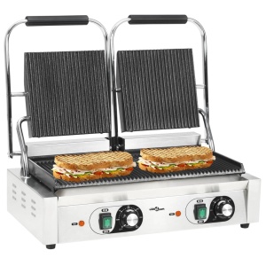 Grill Panini dublu cu striații, 58 x 41 x 19 cm, 3600 W