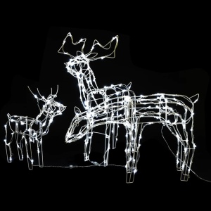 Instalație de lumini de Crăciun cu reni, 3 piese, 229 LED-uri - Img 3