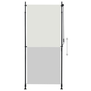 Jaluzea tip rulou de exterior, crem, 100 x 270 cm - Img 3