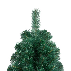 Jumătate pom Crăciun artificial cu suport, verde, 150 cm, PVC - Img 8