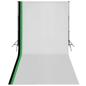 Kit studio foto cu 3 fundaluri și ramă ajustabilă, 3 x 6 m