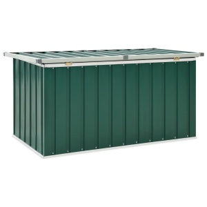Ladă de depozitare pentru grădină, verde, 129 x 67 x 65 cm - Img 4
