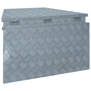 Ladă din aluminiu, 737/381 x 410 x 460 cm, argintiu - Img 8