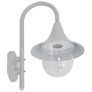 Lampă de perete de grădină E27, alb, 42 cm, aluminiu - Img 3