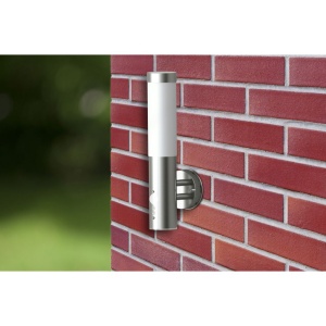 Lampă de perete exterior cu senzor de mișcare, oțel inoxidabil - Img 2