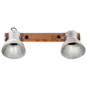Lampă de perete industrială, argintiu, 45 x 25 cm, E27 - Img 8