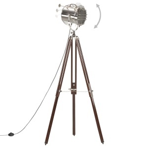 Lampă de podea cu trepied, 180 cm, lemn masiv de mango - Img 3