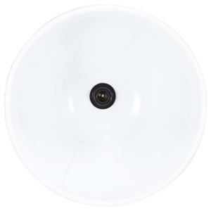 Lampă suspendată industrială, 25 W, alb, 40 cm, E27, rotund - Img 12