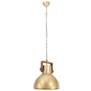 Lampă suspendată industrială, 25 W, arămiu, 40 cm, E27, rotund - Img 8