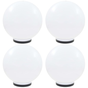 Lămpi glob cu LED, 4 buc., 40 cm, PMMA, sferic