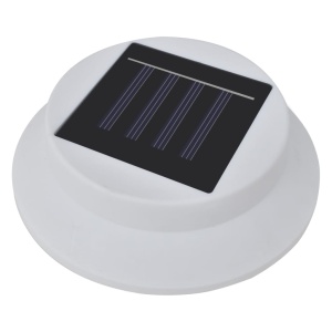 Lămpi solare de exterior pentru gard cu LED, 12 buc., alb - Img 5