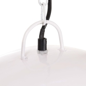 Lustră industrială vintage, 25 W, alb, rotund, 41 cm E27 - Img 5