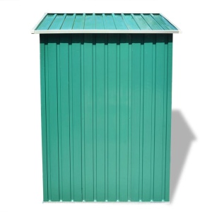 Magazie metalică de grădină, 204 x 132 x 186 cm, verde - Img 8