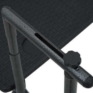 Masă balcon suspendată negru 60x64x83,5 cm plastic aspect ratan - Img 6