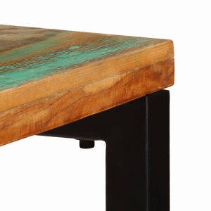 Masă consolă, 120 x 35 x 76 cm, lemn masiv reciclat și oțel - Img 8
