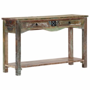 Masă consolă, 120 x 40 x 75 cm, lemn masiv reciclat - Img 10