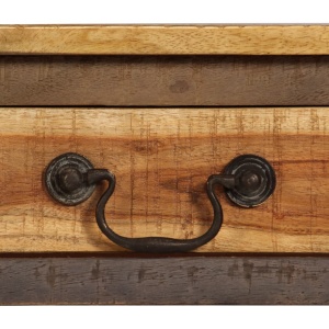 Masă consolă din lemn masiv, vintage, 118 x 30 x 80 cm - Img 8