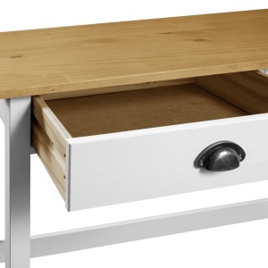 Masă consolă Hill Range cu 2 sertare, 110x45x74cm, lemn de pin - Img 6