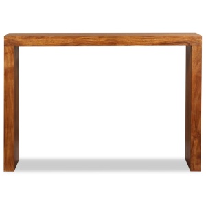 Masă consolă, lemn masiv cu finisaj de sheesham, 110x40x76 cm - Img 5