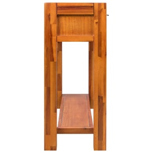 Masă consolă, lemn masiv de acacia, 86 x 30 x 75 cm - Img 3