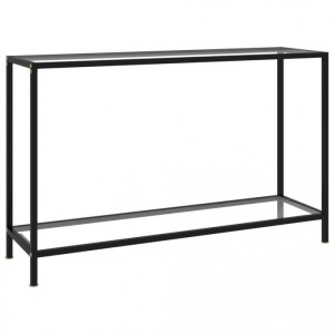 Masă consolă, transparent, 120 x 35 x 75 cm, sticlă securiza