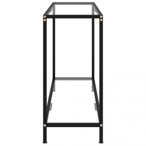Masă consolă, transparent, 120 x 35 x 75 cm, sticlă securiza - Img 3