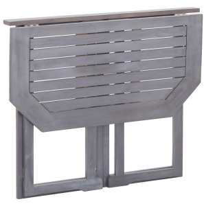 Masă de balcon pliabilă, 90x50x74 cm, lemn masiv de acacia - Img 8