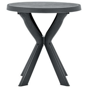 Masă de bistro, antracit, Ø70 cm, plastic - Img 2