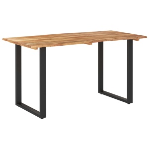 Masă de bucătărie, 140 x 70 x 76 cm, lemn masiv de acacia - Img 9